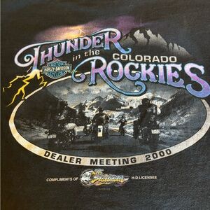 Harley-Davidson Vintage Denver Dealer Meeting 2000‎ T-shirt Large